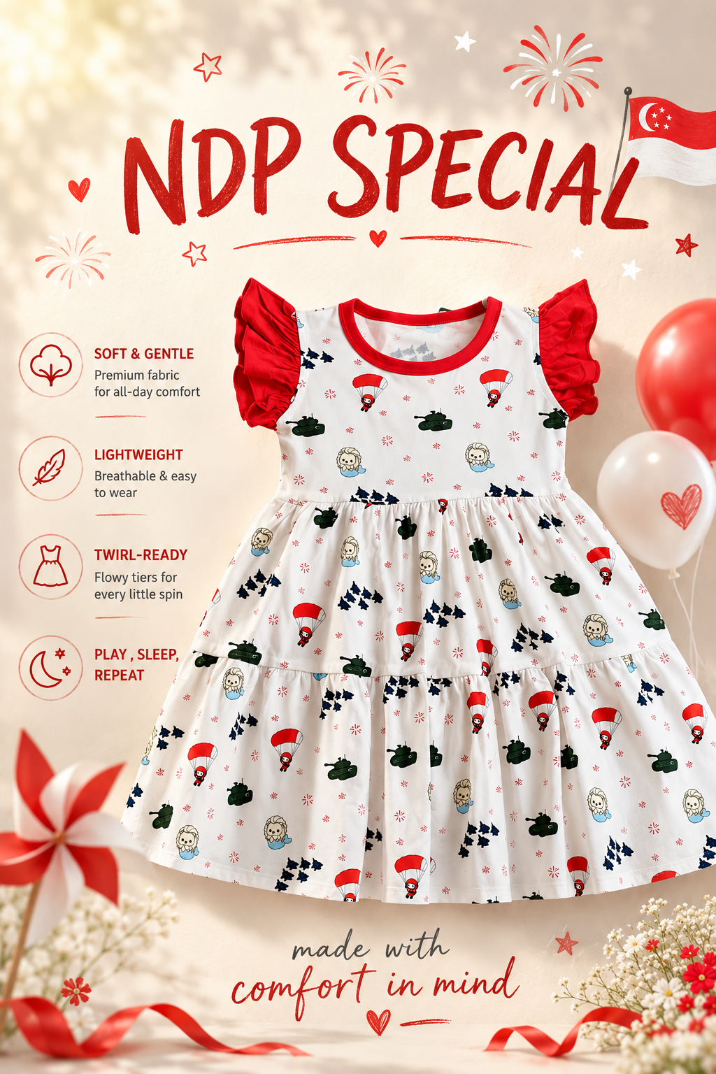 NDP Special Twirl Dress