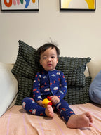 Magnetic Sleepsuit - Emergency Vehicle Print