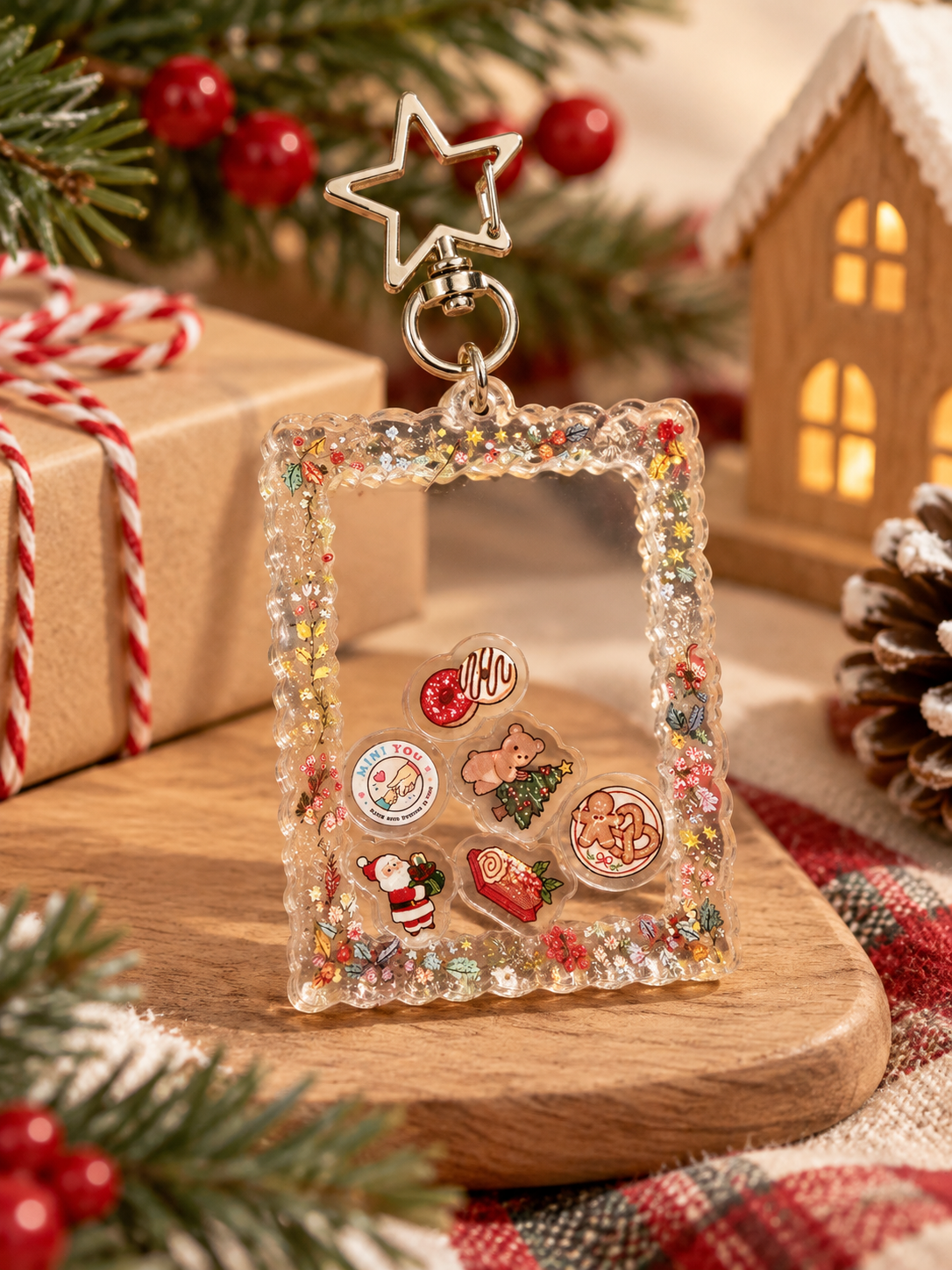 Christmas Shaker Keychain