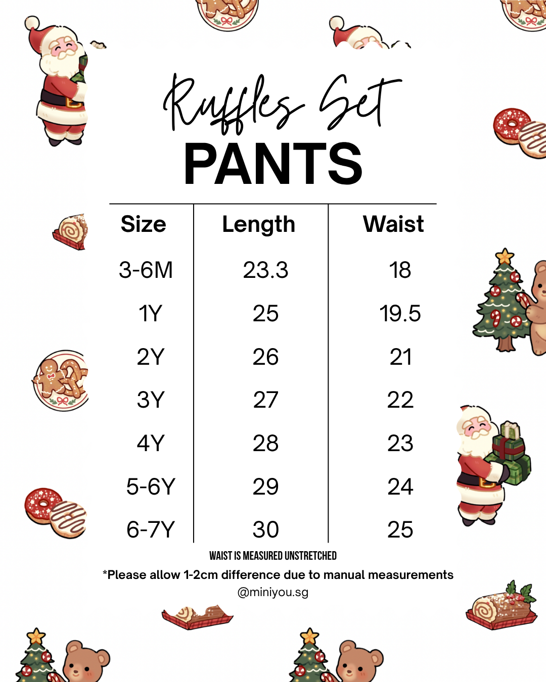 Christmas Ruffles Bubble Shorts Set