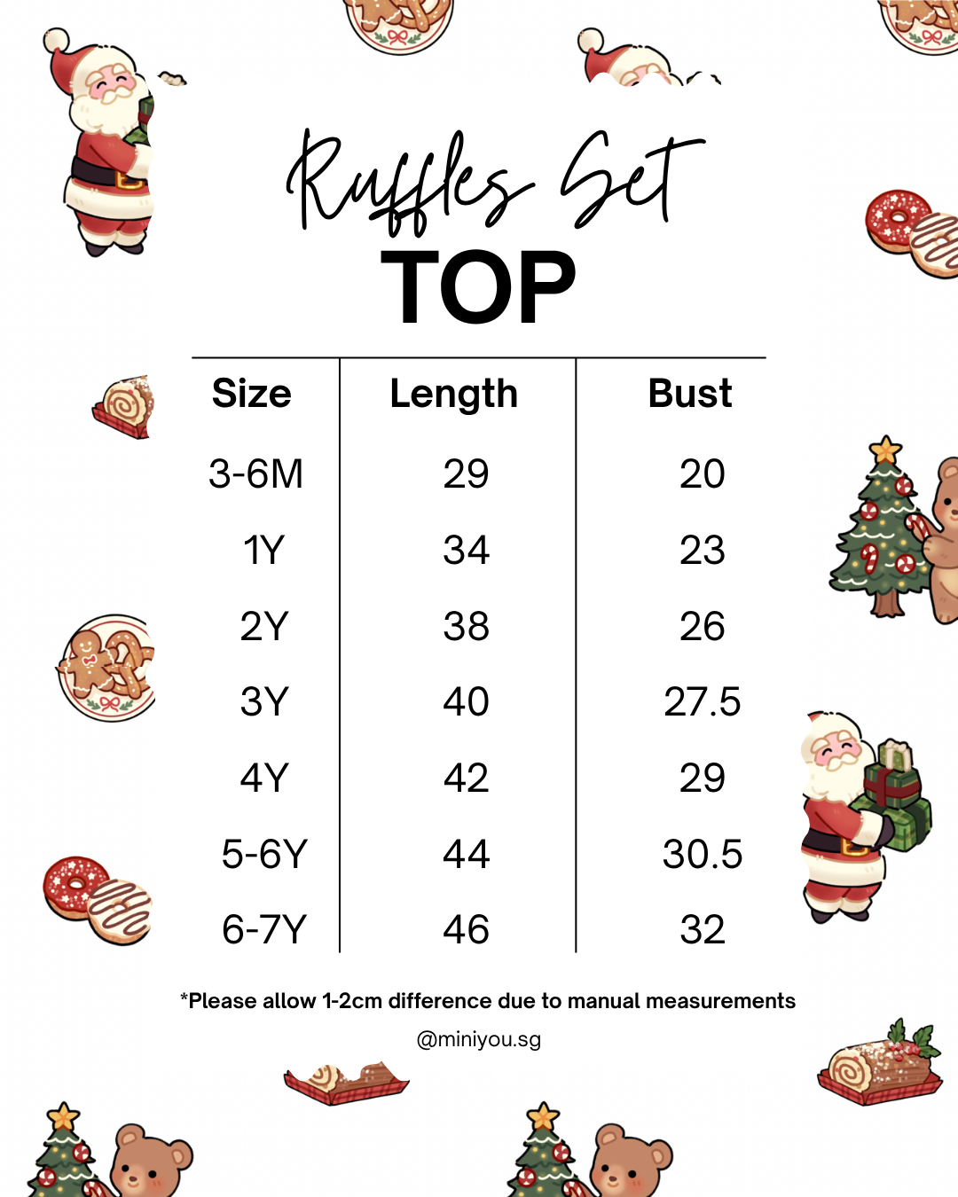 Christmas Ruffles Bubble Shorts Set