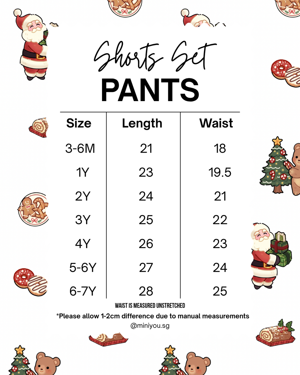 Christmas Bubble Shorts Loungewear