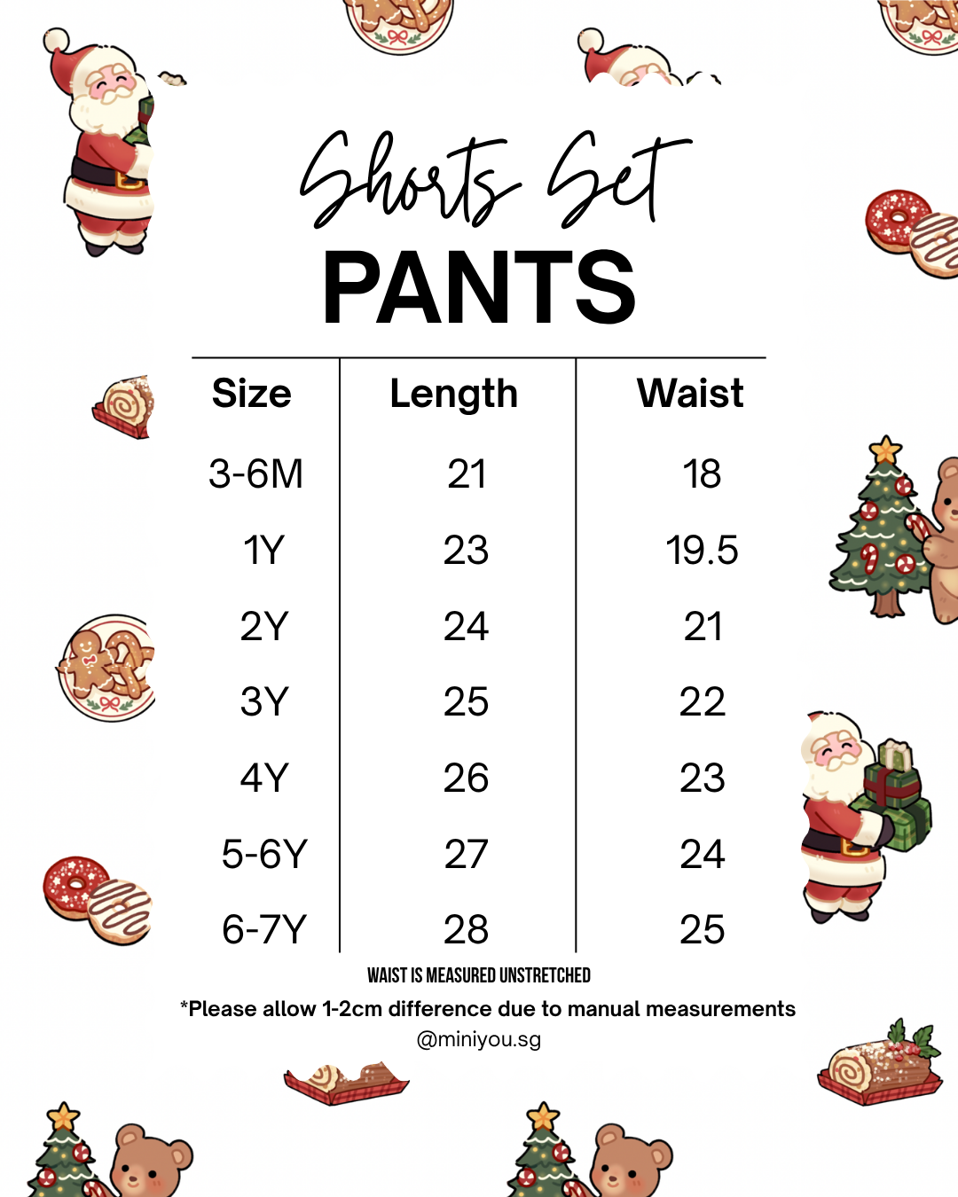 Christmas Bubble Shorts Loungewear